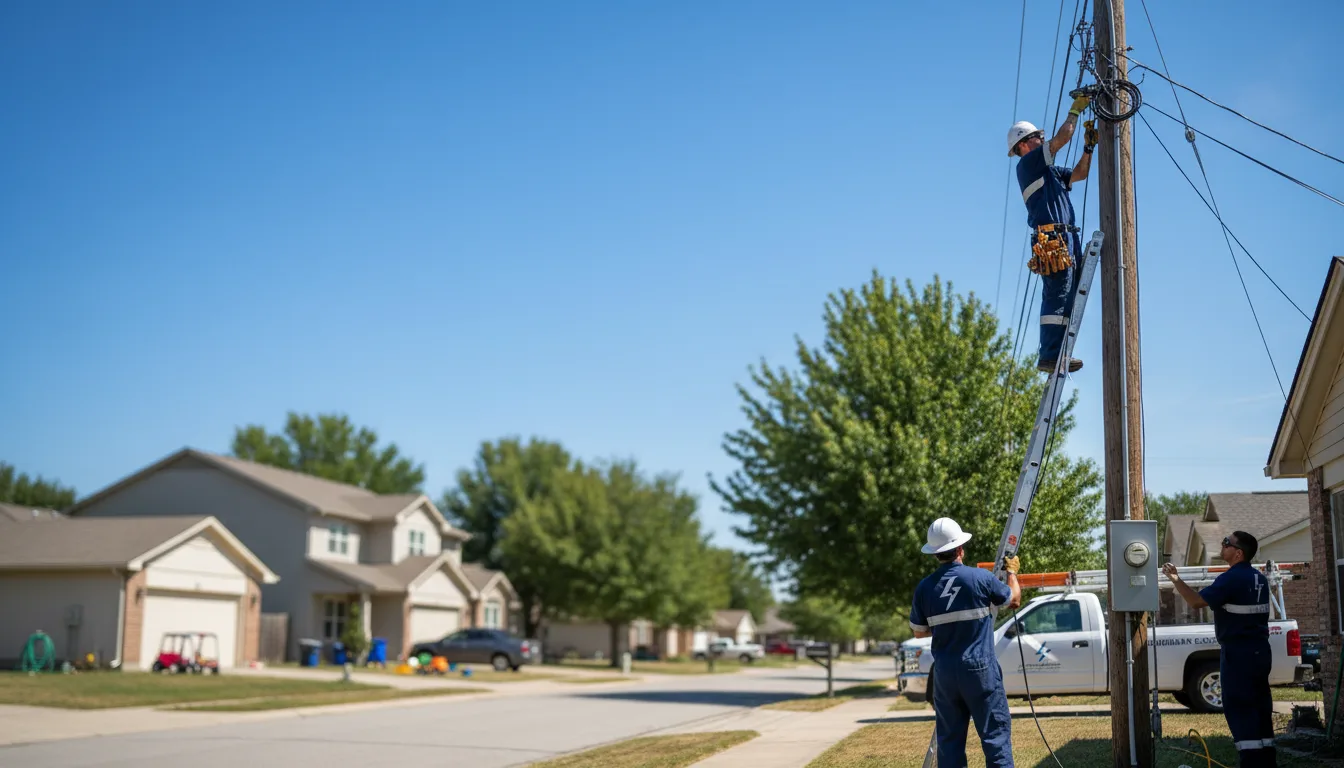 Residential electrician providing installation services in Magee, MS